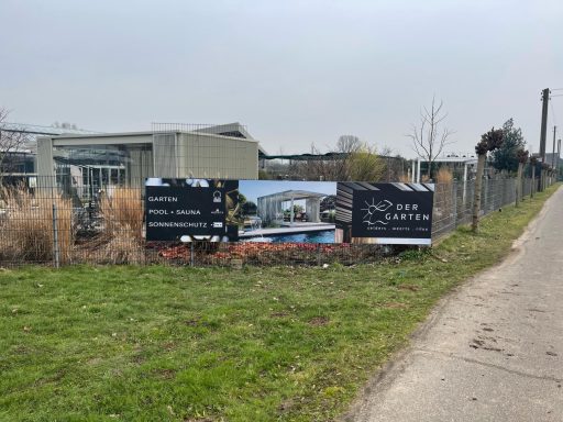 Außen LED Banner für Der Garten NRW